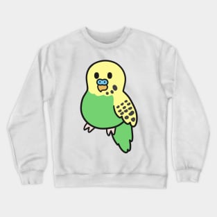 Cute Green Budgie Crewneck Sweatshirt